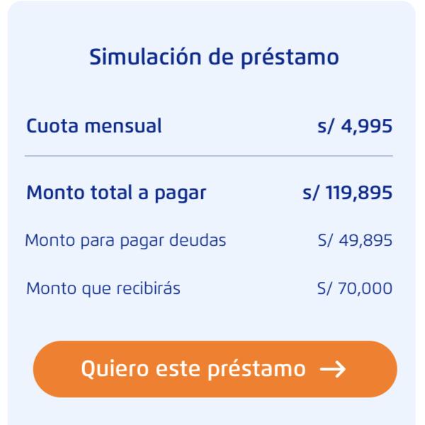imagen de simulación de crédito